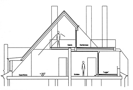 Sanierung Mehrfamilienhaus; Schnitt Galerie
