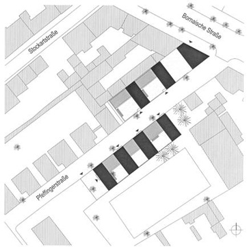 Urbane Gartenhofhuser; Lageplan